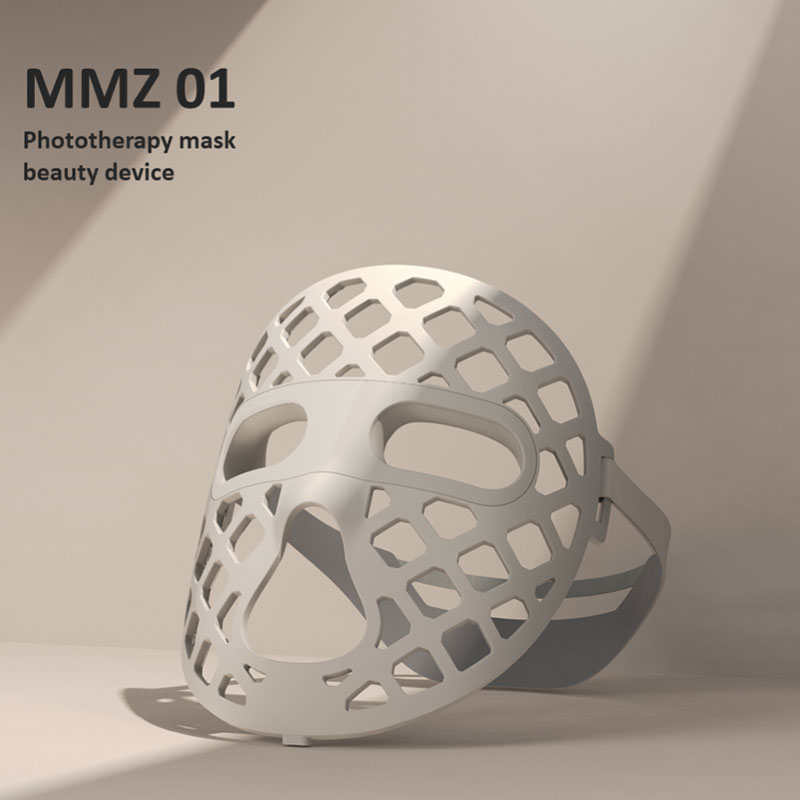 LED Face Mask Light Therapy, 4 Modes Portable Red Light Therapy for Face