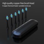 Anpassad USB uppladdningsbar sonisk tandborste med Smart Timer snabbladdning med hållare