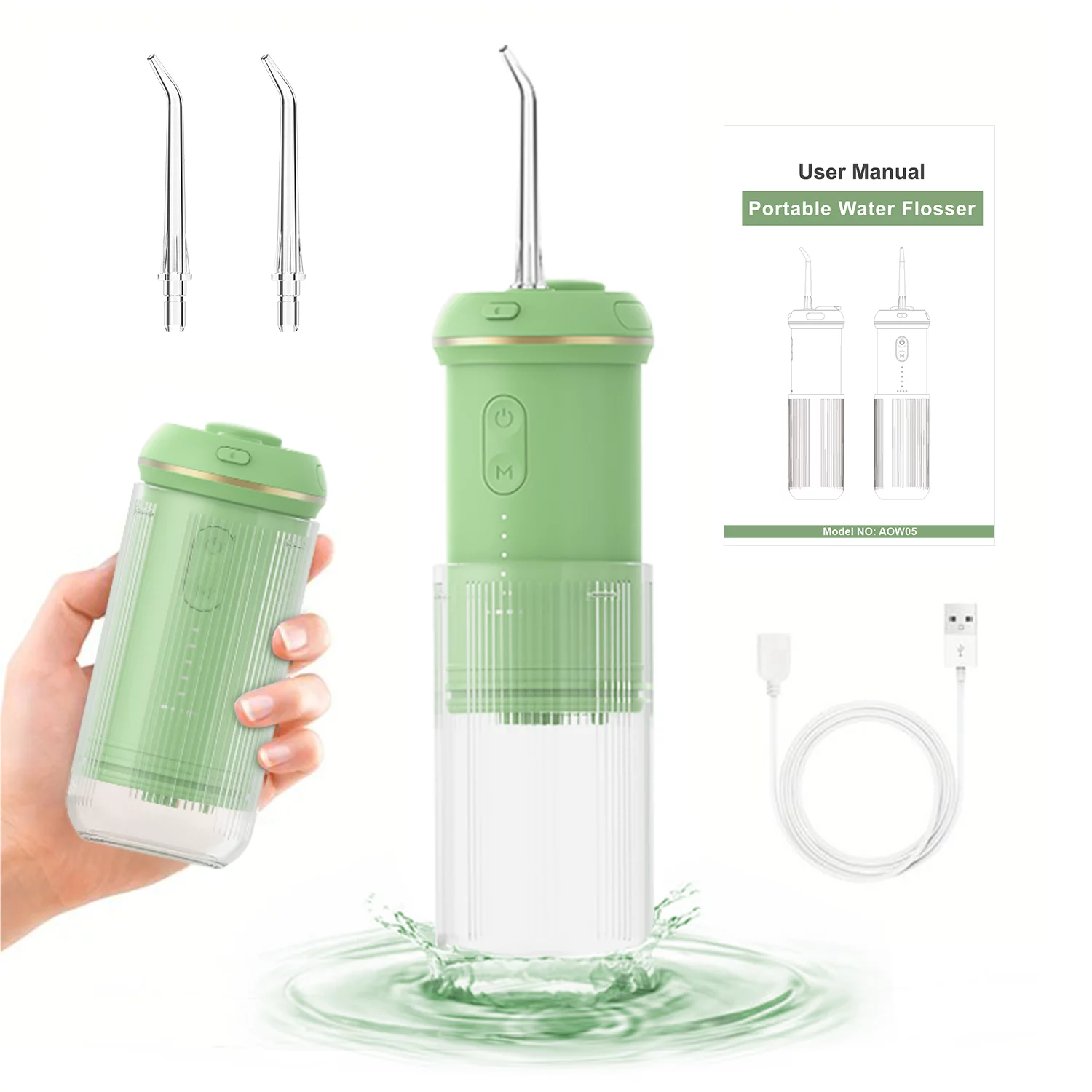 Mini Bärbar Resor Hushåll USB Ladda Oral Irrigator för tandrengöring